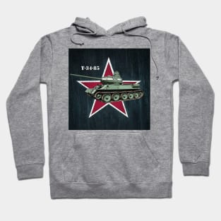 T-34-85 Russian Tank "Red Storm Rising" Hoodie